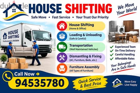 Best Muscat Mover and Packer House shifting office villa store shift
