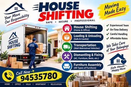 Best Muscat Mover and Packer House shifting office villa store shift