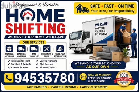Best Muscat Mover and Packer House shifting office villa store shift