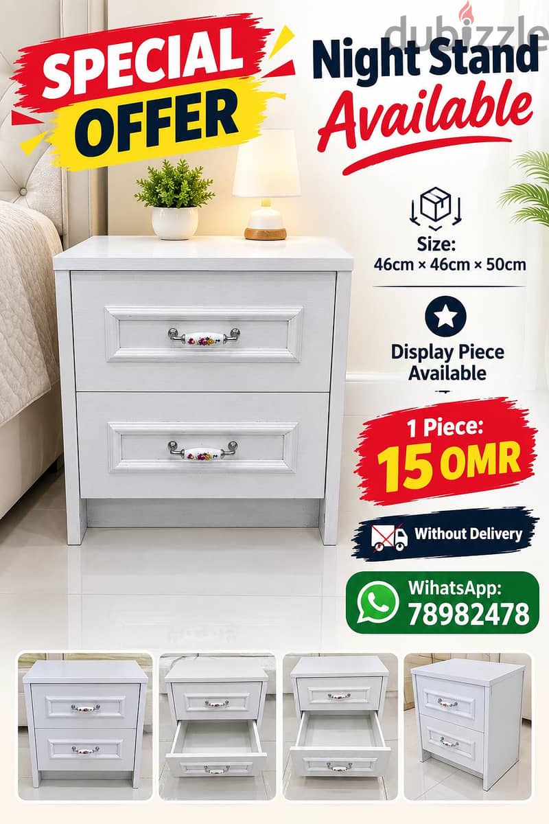 Nightstands Available – Various Designs & Prices! 1