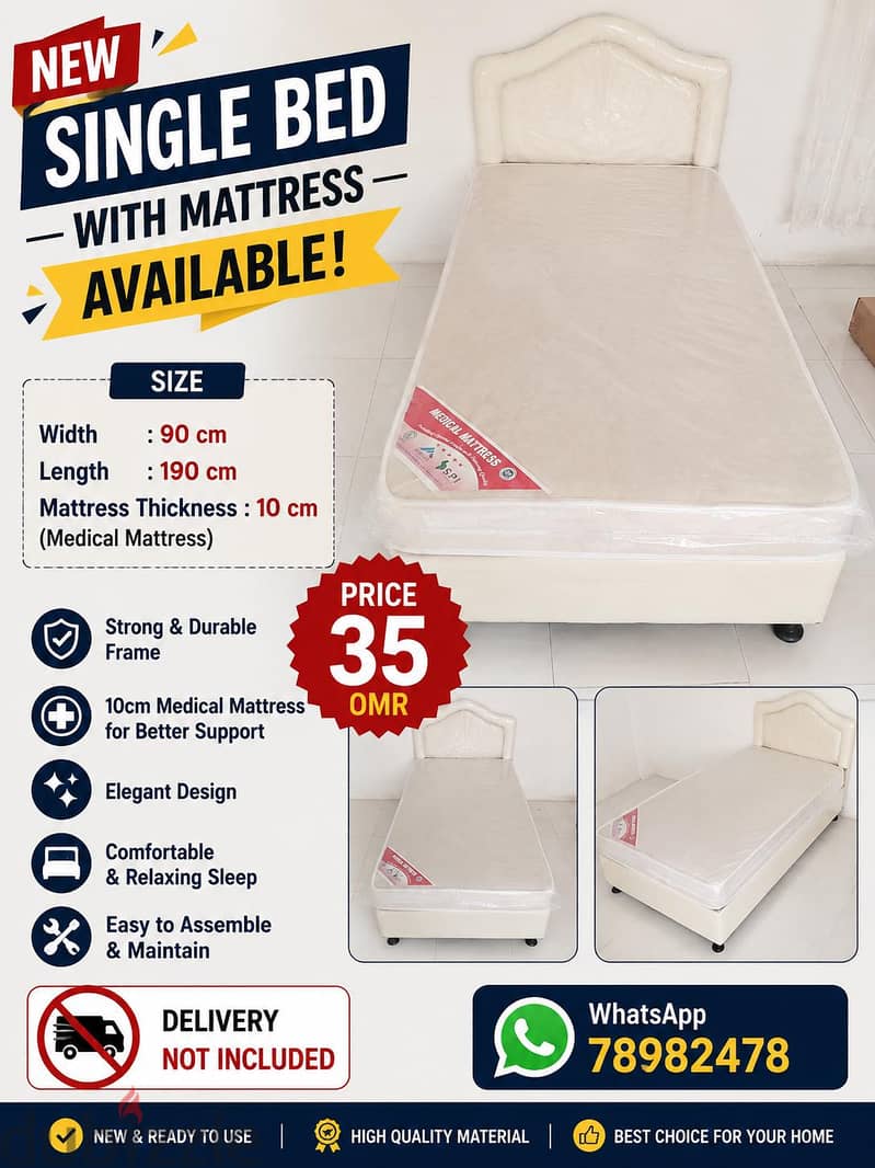 special Offer New bed with mattress avaliable. 7