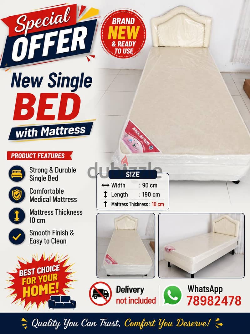 special Offer New bed with mattress avaliable. 11