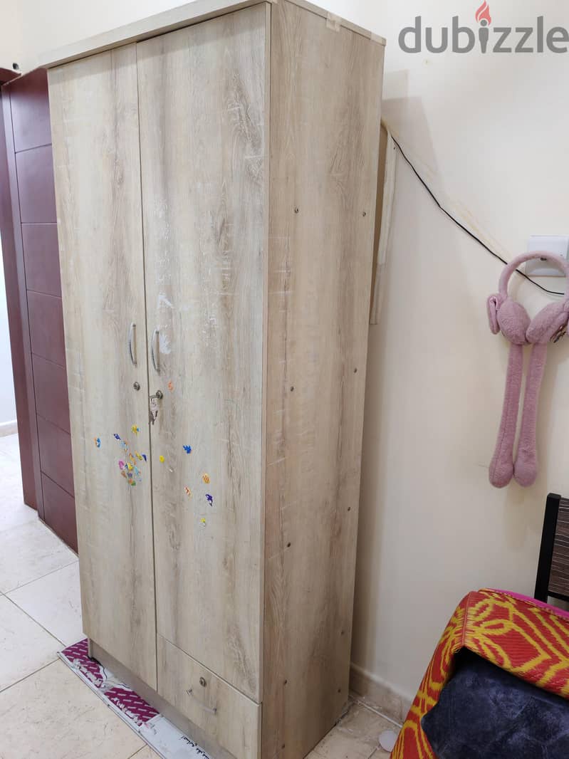 2-Door Wooden Wardrobe – 1 Year Old 3