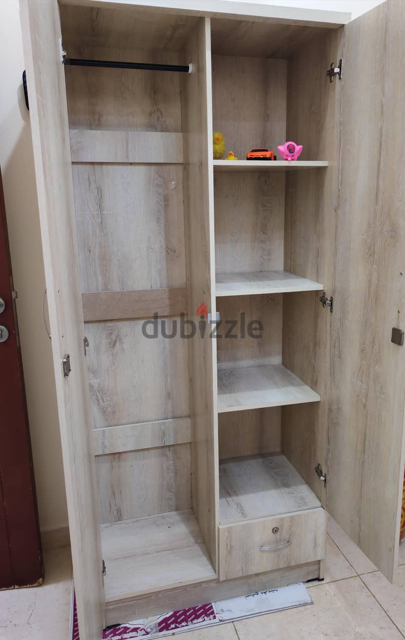 2-Door Wooden Wardrobe – 1 Year Old 4