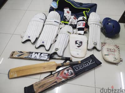 cricket set complete with 3 good bats