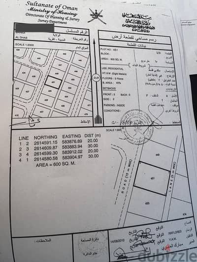 للبيع: أرضين فضاء سكنيات - الدهس بركاء