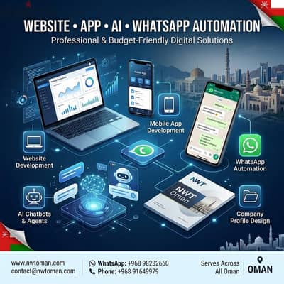 Website & App Development | AI Chatbot | WhatsApp Automation