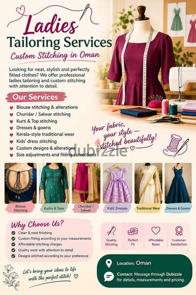 Ladies and Kidswear stitching