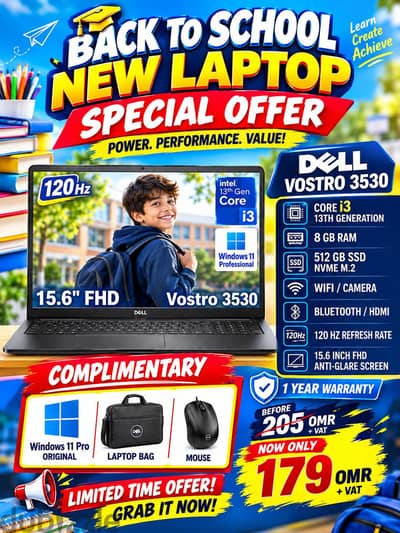 NEW BOX PIECE DELL LAPTOP SEAL PACK WITH 1 YEAR COMPANY WARRANTY