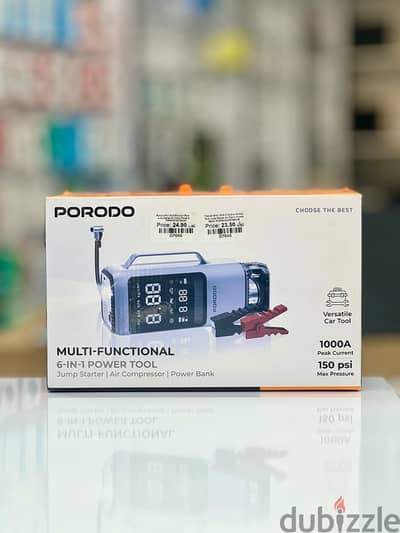 Brand New Porodo 6 In 1 Power Tool in Oman | Jump Starter