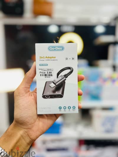 Brand New Go-Des 2-in-1 Audio Adapter in Oman | Durable Build
