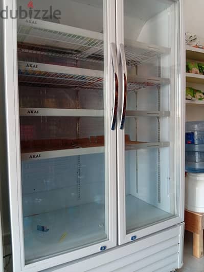 Akai double door class fridge