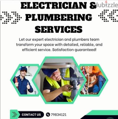 EXPERT ELECTRICAL PLUMBING SERVICE AVAILABLE