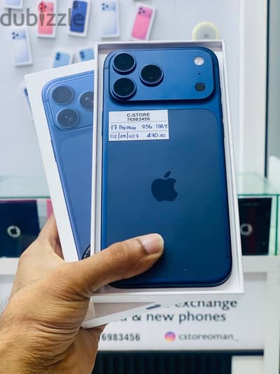 Apple - iPhone 17 Pro Max-256GB- Super condition- warranty 8/27 ايفون