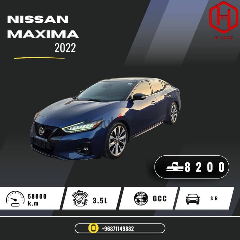 Nissan Maxima 2022 oman car / نيسان مكسيما وكالة عمان