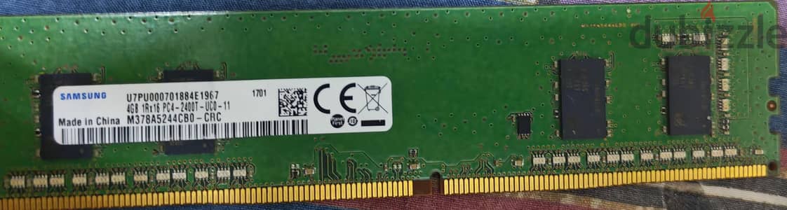 4 gb DDR4 used ram only 1 month now selling