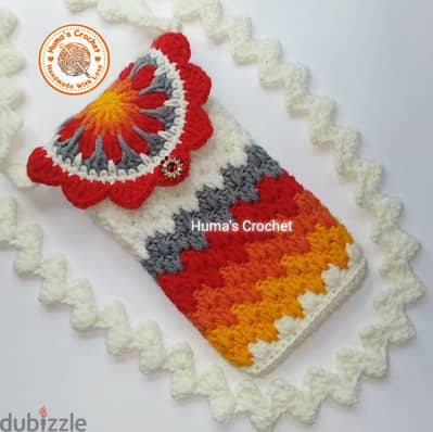 New & Useful Crochet Mobile Phone Bag For Young Girls