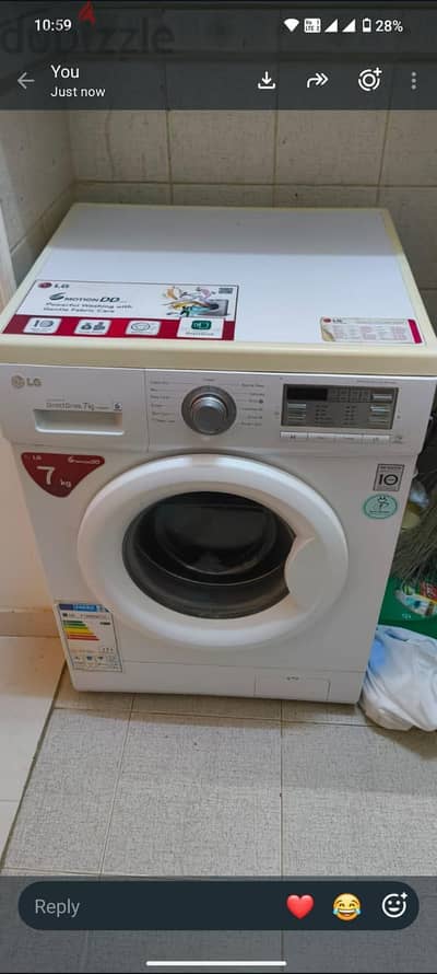 LG washing machine