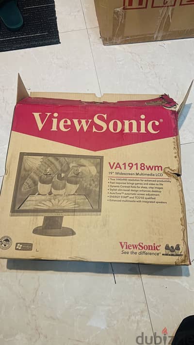 ViewSonic VA1918wm 19” LCD Monitor – Brand New / Unused
