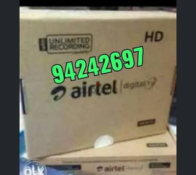 Airtel Full HDD set top box I have all language packag