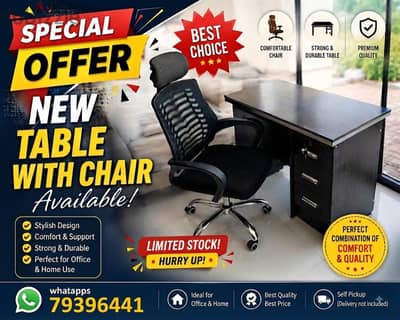 special offer new table with chair available