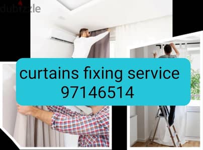 curtains installation service WhatsApp or call. 97146514