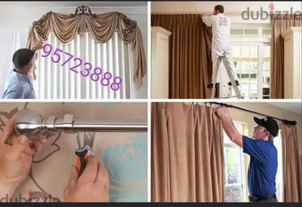 profeshnal carpenter sarvis bed cabnet tv curtain fixing wall pic fix