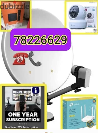 home service Airtel nilsat arabsat LED dish antenna technician selling