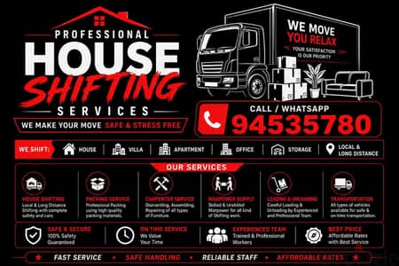 Best Muscat Mover and Packer House shifting office villa store shift