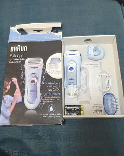 braun silk epil lady shaver 3 in 1