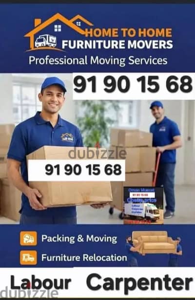 All Muscut Movers house shifting Labour carpenter truck available