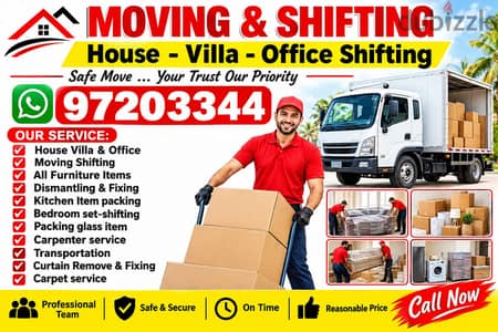 HOUSE SHIFTING " MOVING " PACKING " TRANSPORT " MOVERS "Muscat Movers