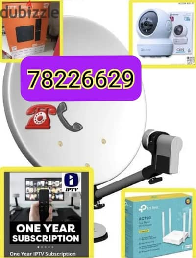 dish technician Airtel nilsat arabsat dish tv install