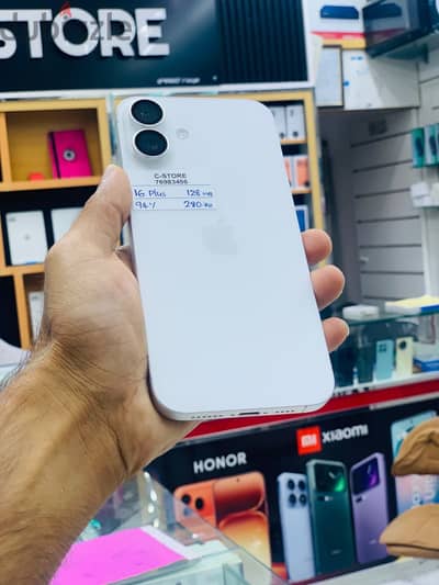 Apple - iPhone 16 Plus -128 GB - Fine device-94% BH ايفون