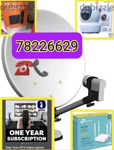 dish technician Airtel nilsat arabsat dish tv install