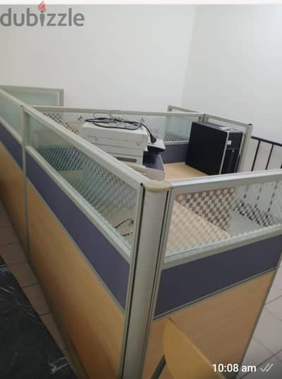 reception counter and workstation