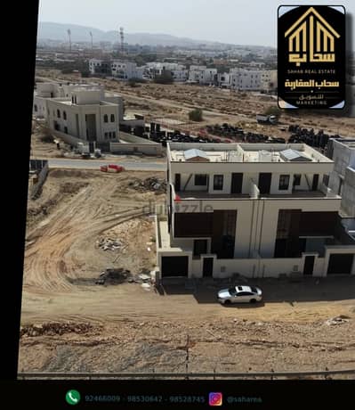 توين فيلا مميزة للبيع في مرتفعات بوشر مقابل منتزه بوشر وبجوار مسجد الشيخة عائشة