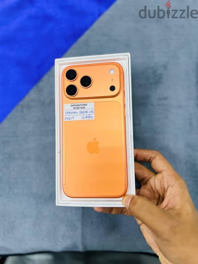 Apple - iPhone 17 Pro Max-256 GB - Box - Perfect- warranty 5/27 ايفون
