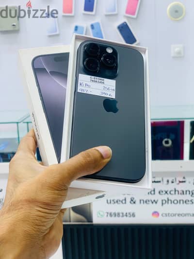 Apple - iPhone 16 Pro-256 GB - Box piece- Perfect device-ايفون