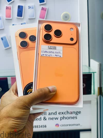 Apple - iPhone 17 Pro-512 GB - Perfect phone - warranty 5/27 ايفون