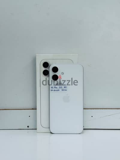 Apple - iPhone 16 Plus-512 GB - Fine - 100% BH -warranty 9/27 ايفون