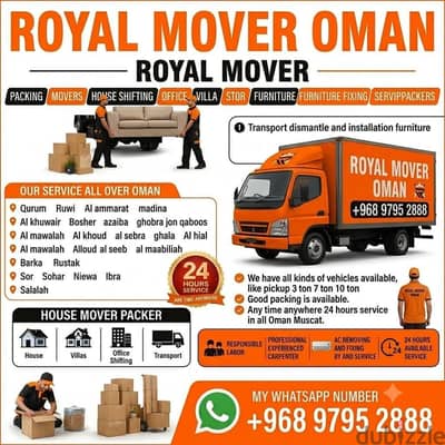 Royal mover packers house shifting office villa shifting service