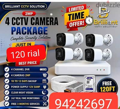 We do all type of CCTV Cameras  HD Turbo Hikvision Camera