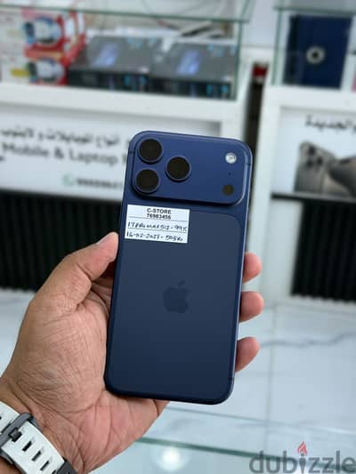 Apple - iPhone 17 Pro Max -512 GB - Good phone ايفون