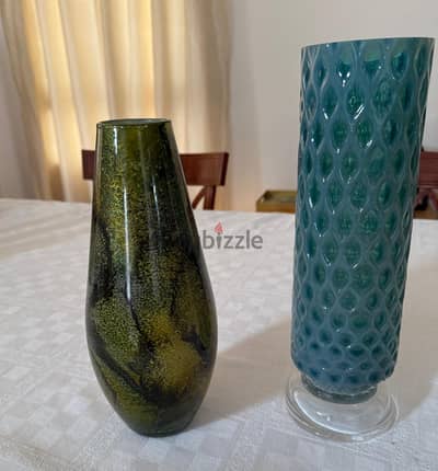 Glass Vases - 2Nr