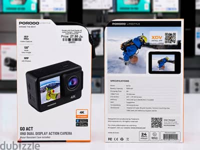 Brand New Porodo 4K action camera in Muscat | Dual display
