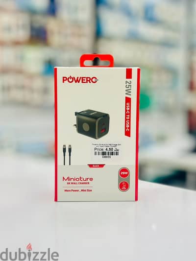 Brand New Powero+ UK Wall Charger in Oman | Fast Charging | Call: 79997506