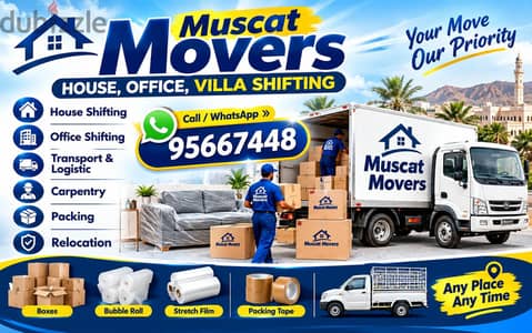 House  shifting villas Shifting office shifting all over in Oman best