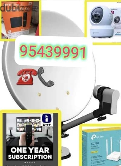 satellite dish fixing Airtel nilsat arabsat dish tv install