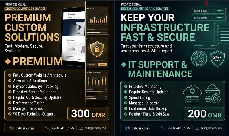 Modern Website Design, E-Commerce, Digital Marketing, Email/SMS Campaigns, IT Support 5